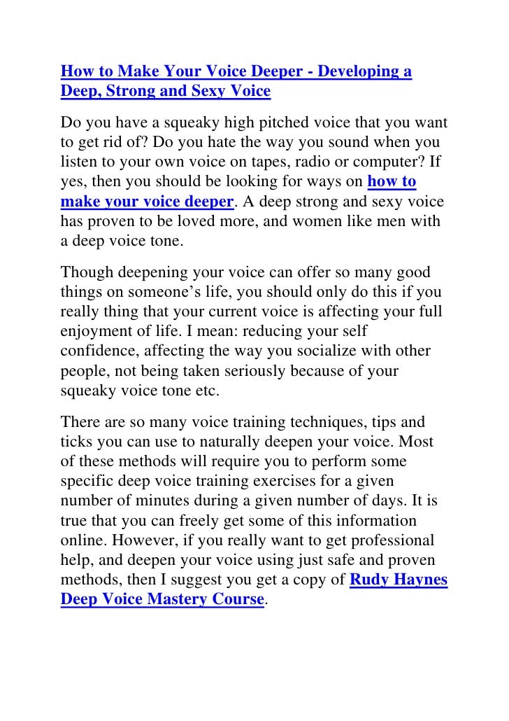 App That Makes Your Voice Deep App That Makes Your Voice Deep